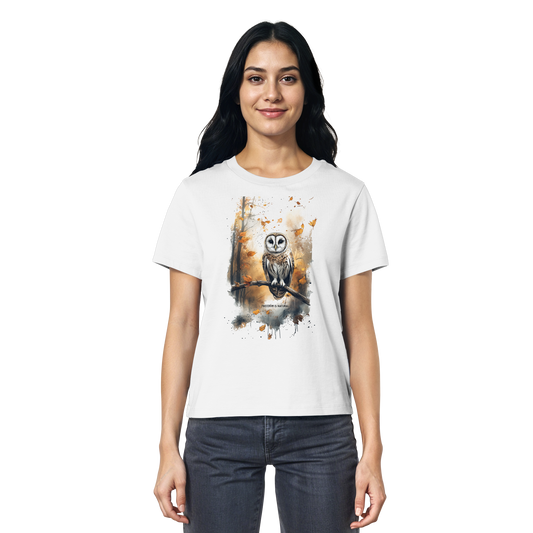 Eule Watercolor Style - Ladies Organic Shirt