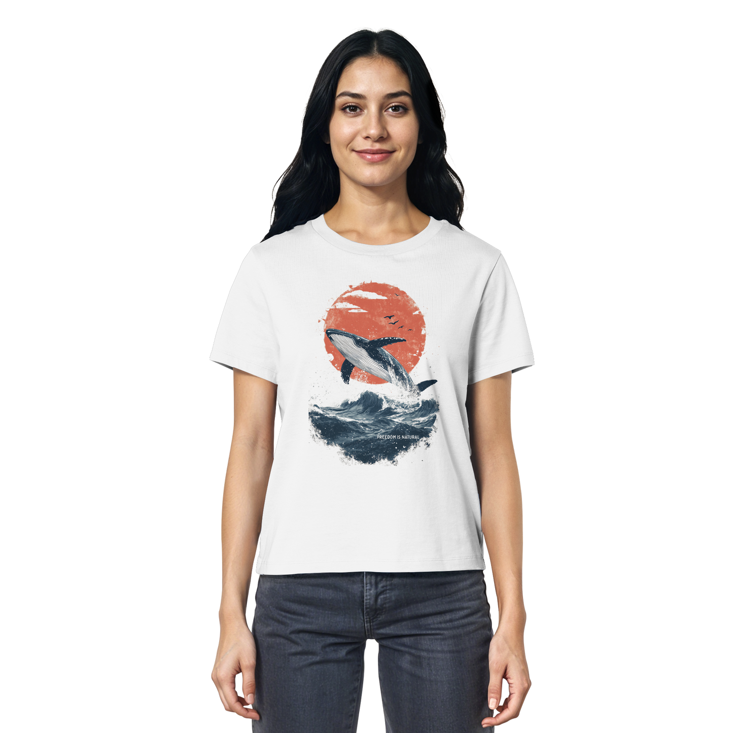 Wal Watercolor Style - Ladies Organic Shirt