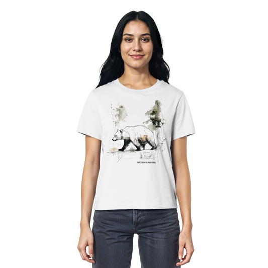 Bär Sketch Art Style - Ladies Organic Shirt