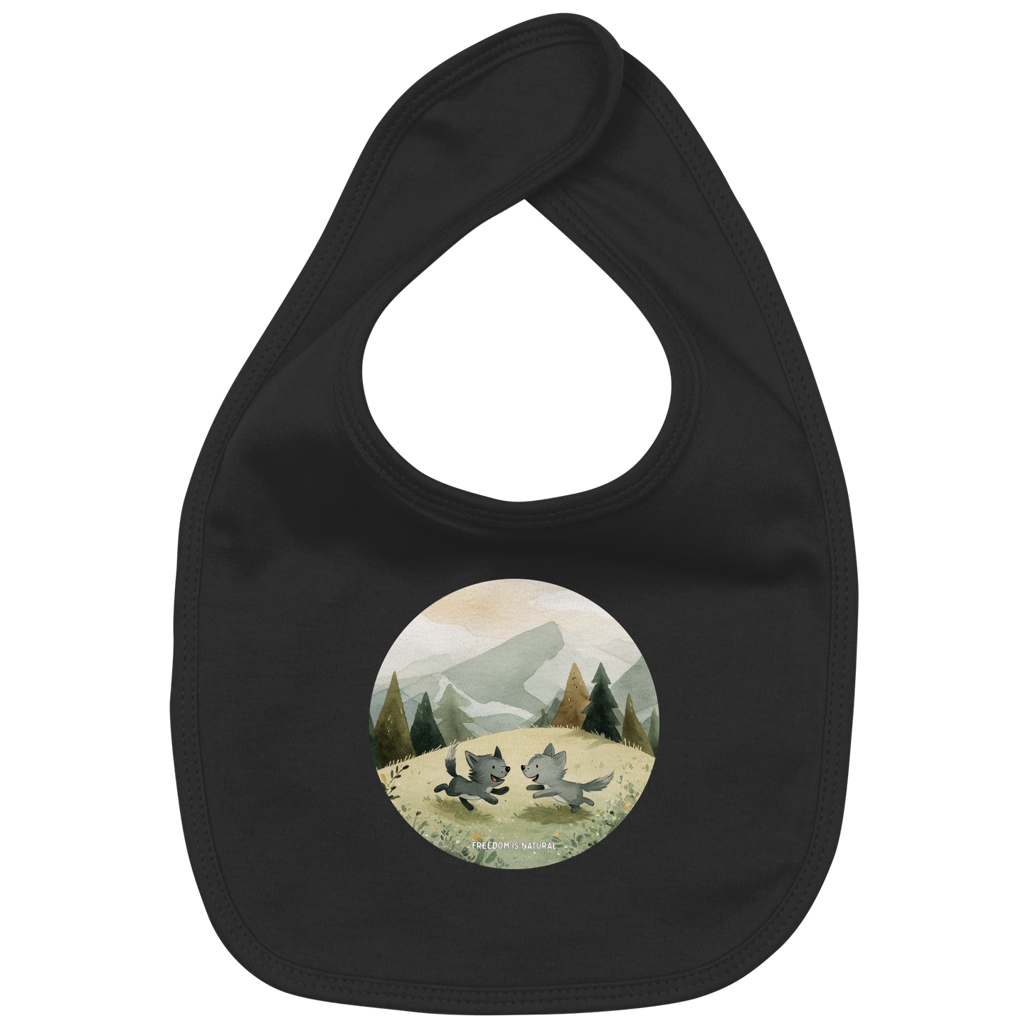 Wölfe Kids - Organic Baby-Lätzchen