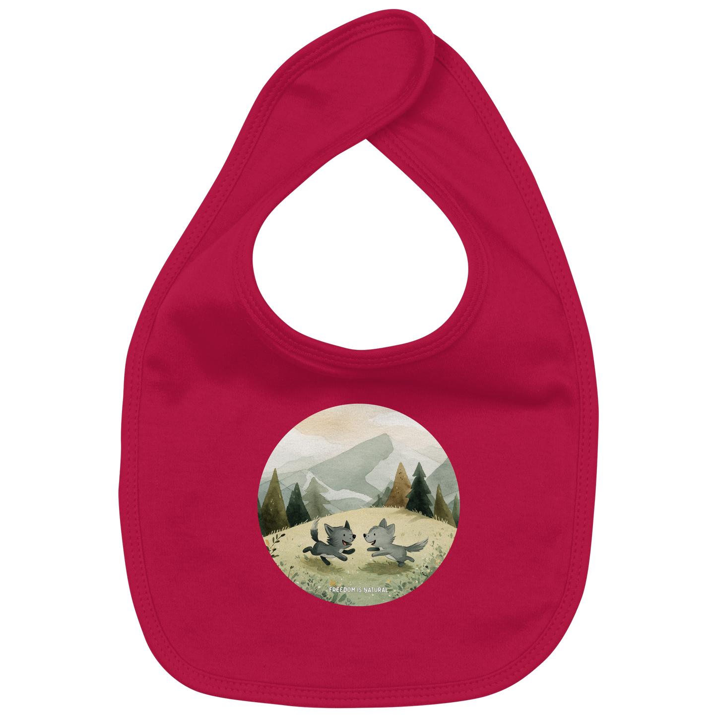 Wölfe Kids - Organic Baby-Lätzchen