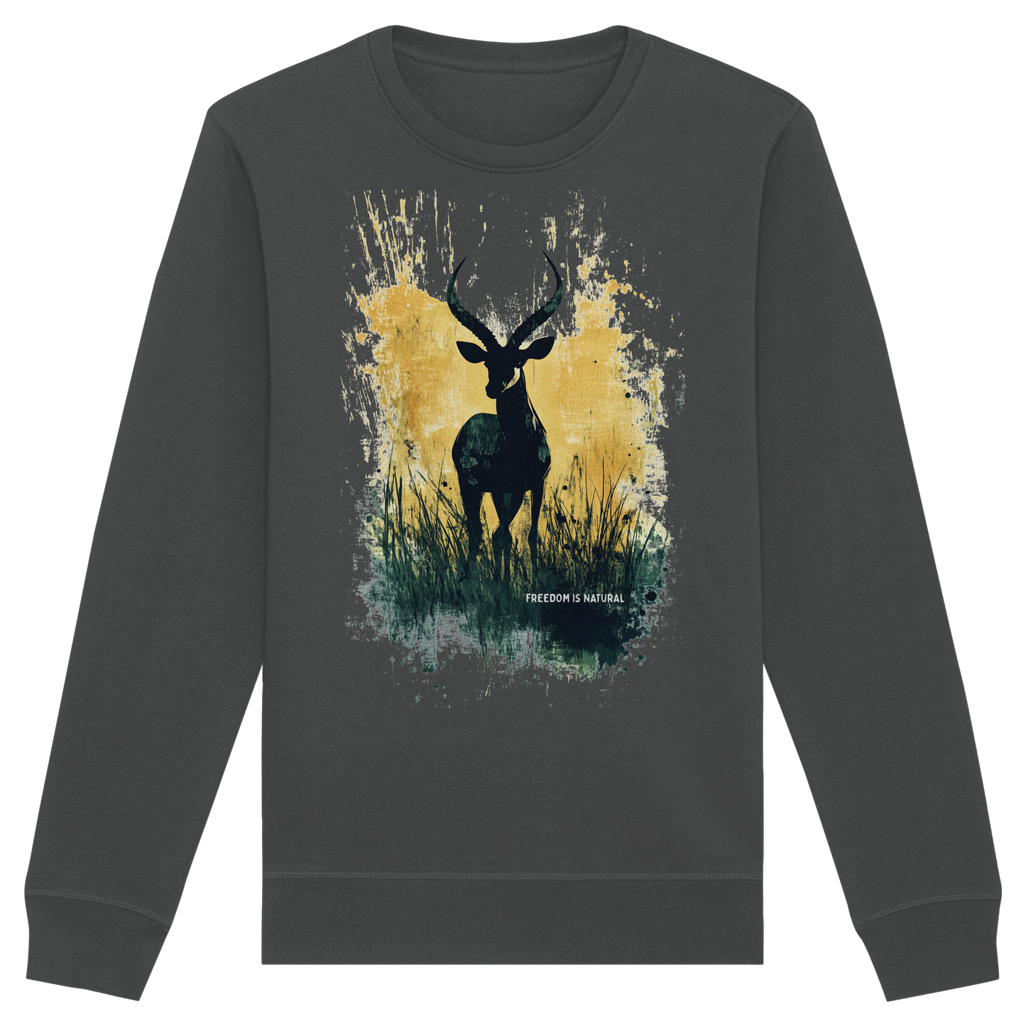 Antilope Watercolor Style - Organic Unisex Sweatshirt
