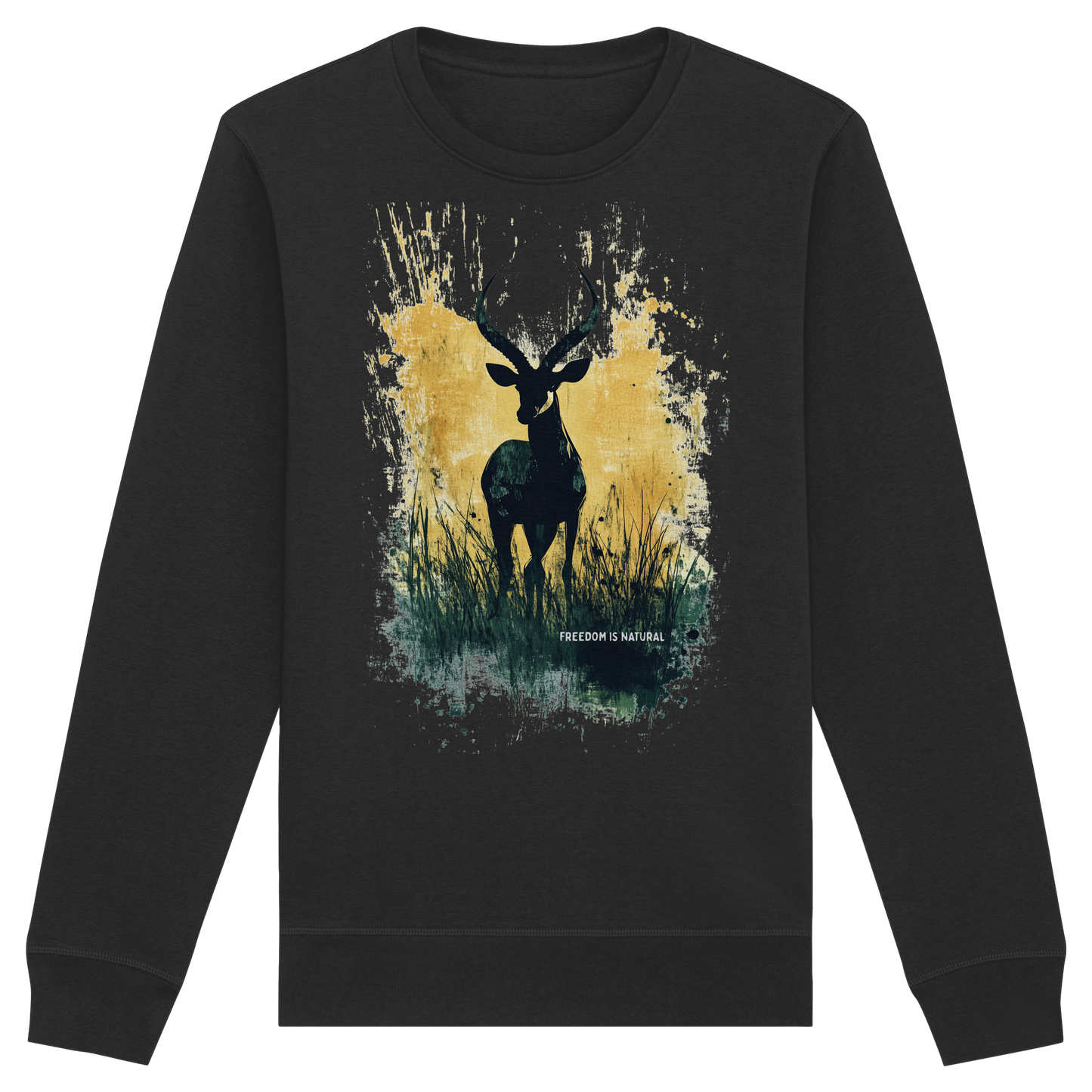Antilope Watercolor Style - Organic Unisex Sweatshirt