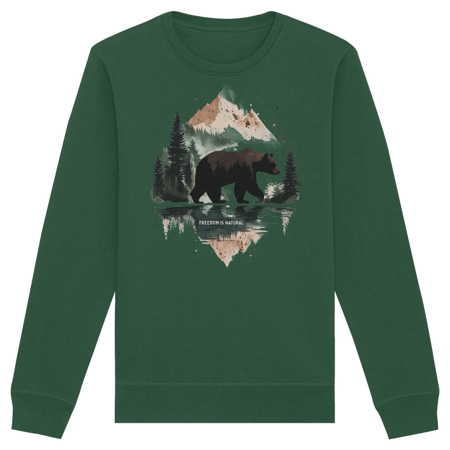 Bär Watercolor Style - Organic Basic Unisex Sweatshirt