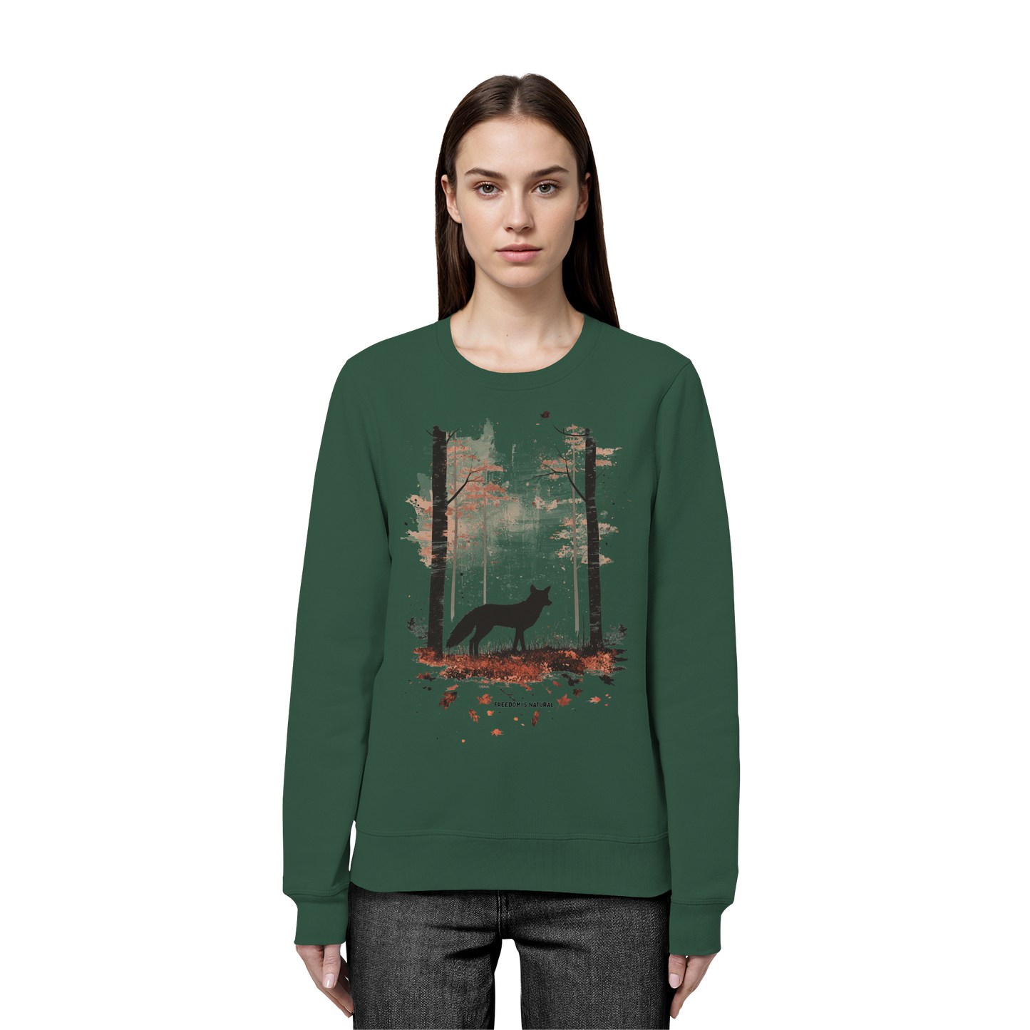 Fuchs Watercolor Style - Organic Basic Unisex Sweatshirt