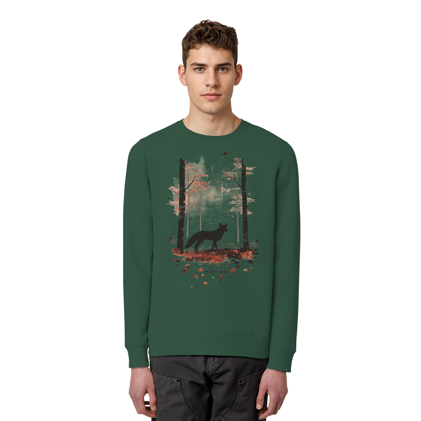 Fuchs Watercolor Style - Organic Basic Unisex Sweatshirt