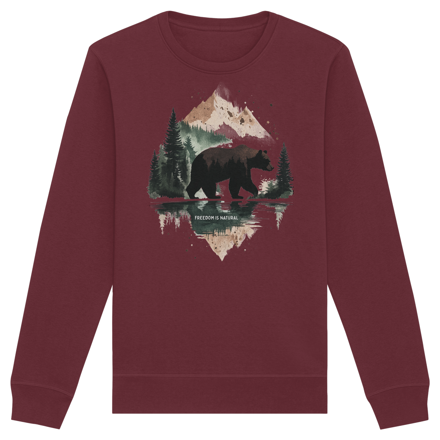 Bär Watercolor Style - Organic Basic Unisex Sweatshirt