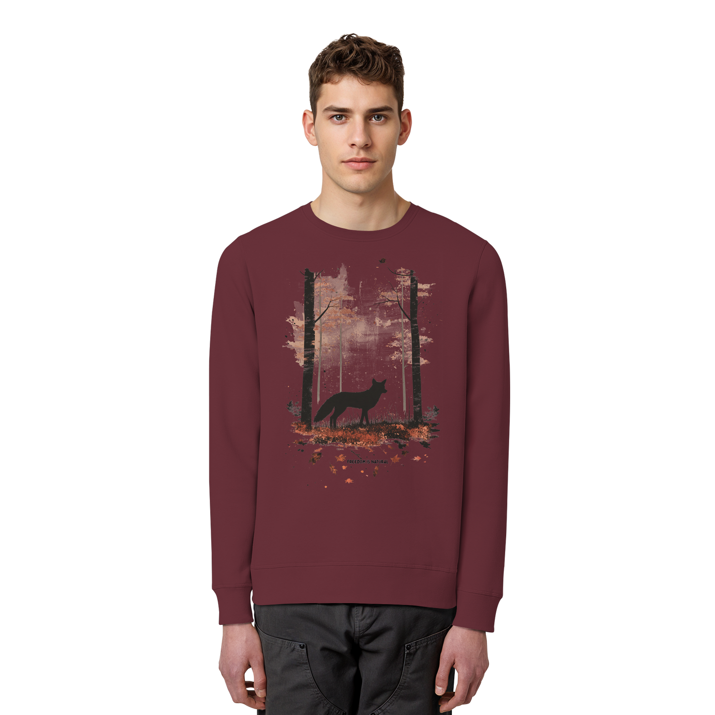 Fuchs Watercolor Style - Organic Basic Unisex Sweatshirt
