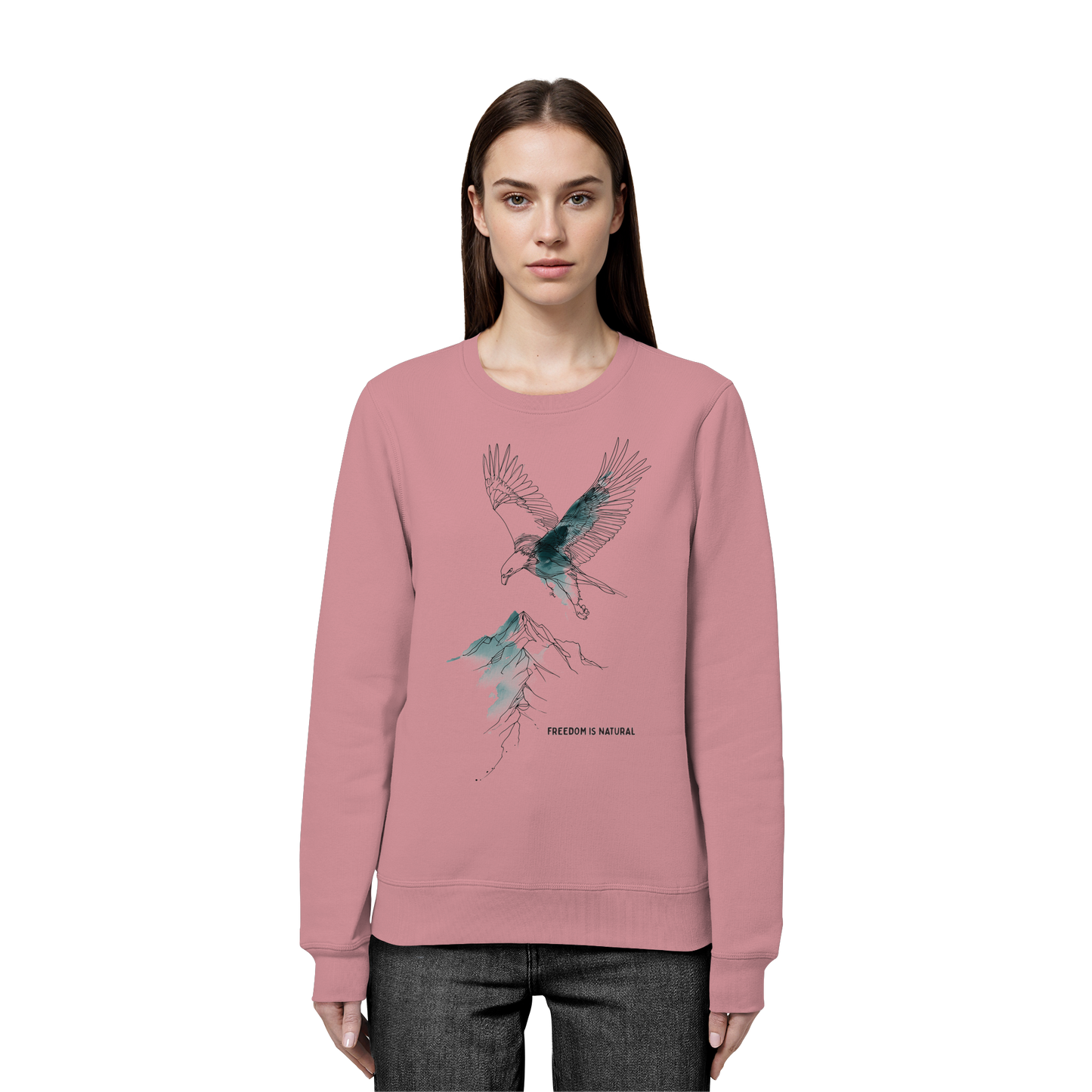 Adler Sketch Art Style - Organic Basic Unisex Sweatshirt