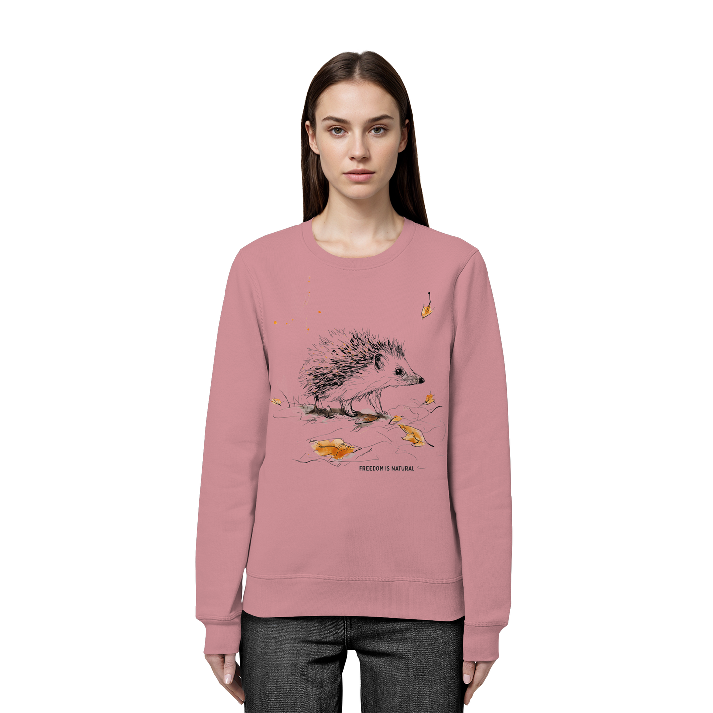 Igel Sketch Art Style - Organic Basic Unisex Sweatshirt