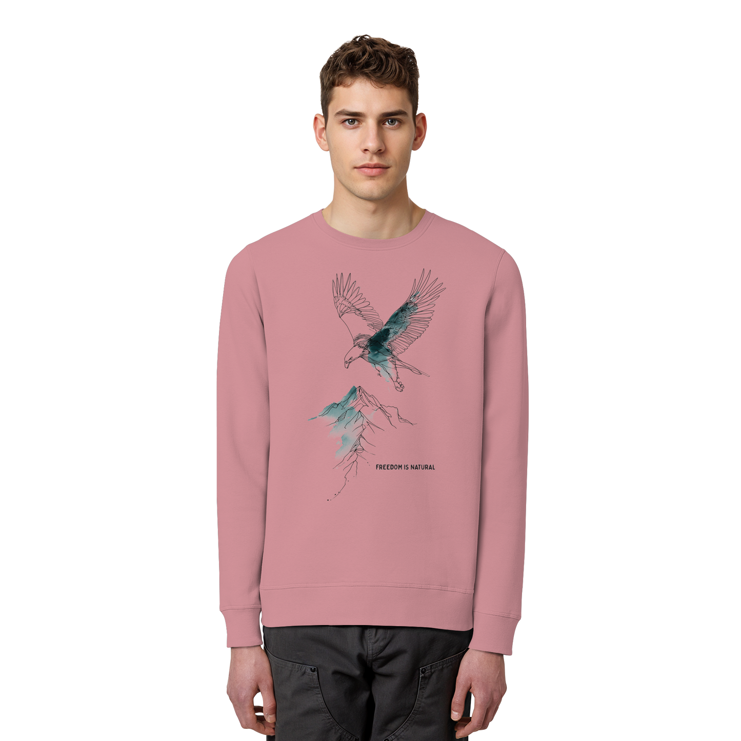 Adler Sketch Art Style - Organic Basic Unisex Sweatshirt
