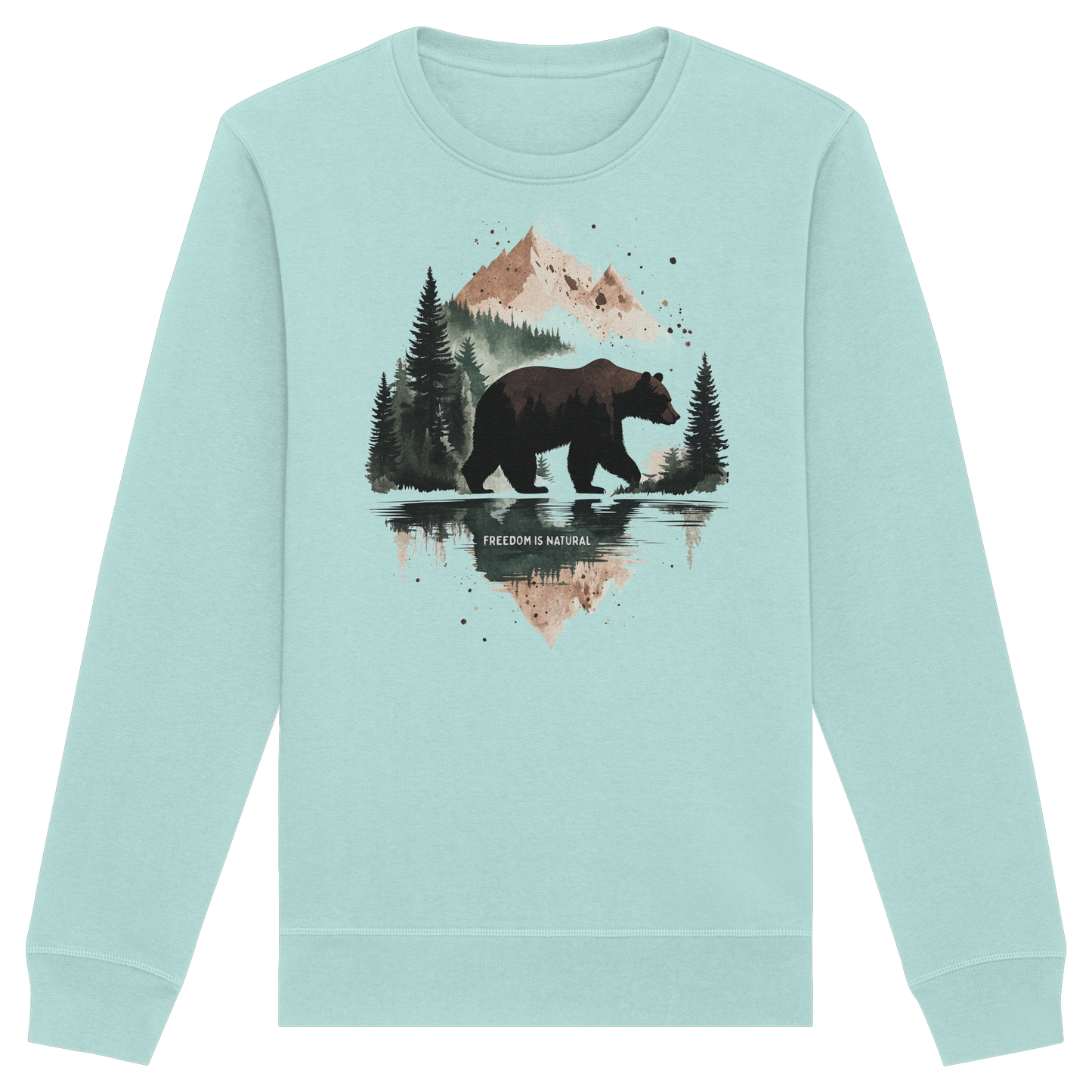 Bär Watercolor Style - Organic Basic Unisex Sweatshirt
