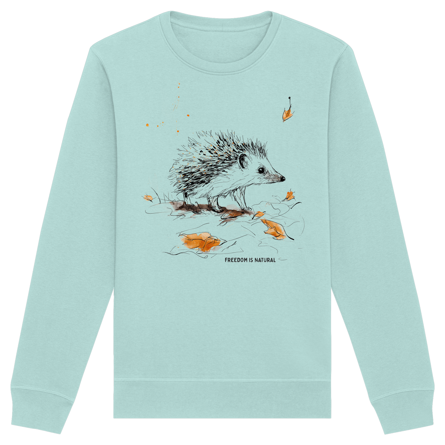 Igel Sketch Art Style - Organic Basic Unisex Sweatshirt