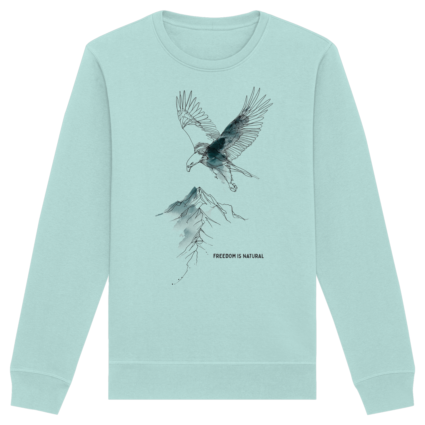 Adler Sketch Art Style - Organic Basic Unisex Sweatshirt