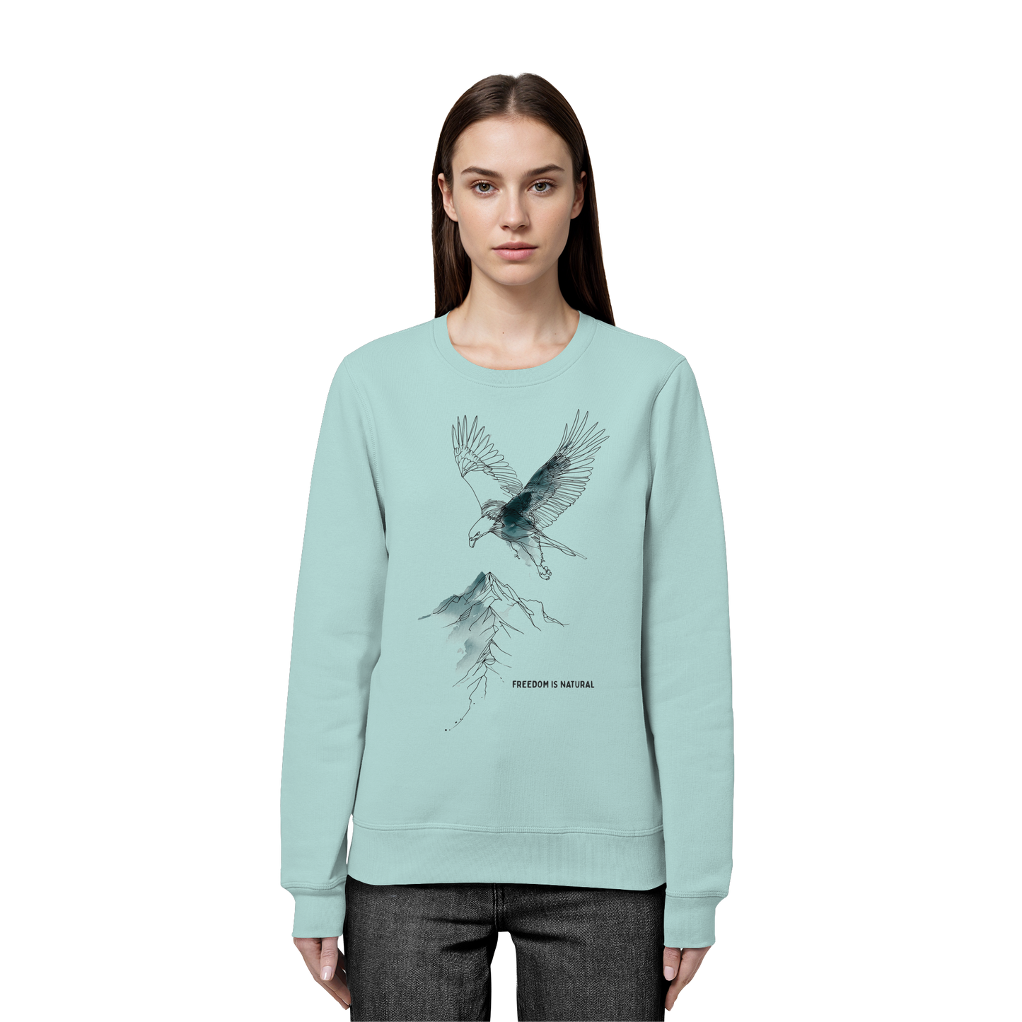 Adler Sketch Art Style - Organic Basic Unisex Sweatshirt