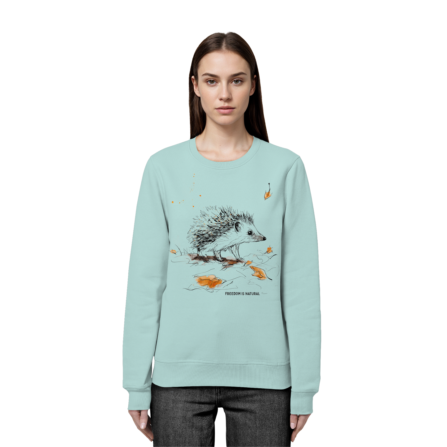 Igel Sketch Art Style - Organic Basic Unisex Sweatshirt