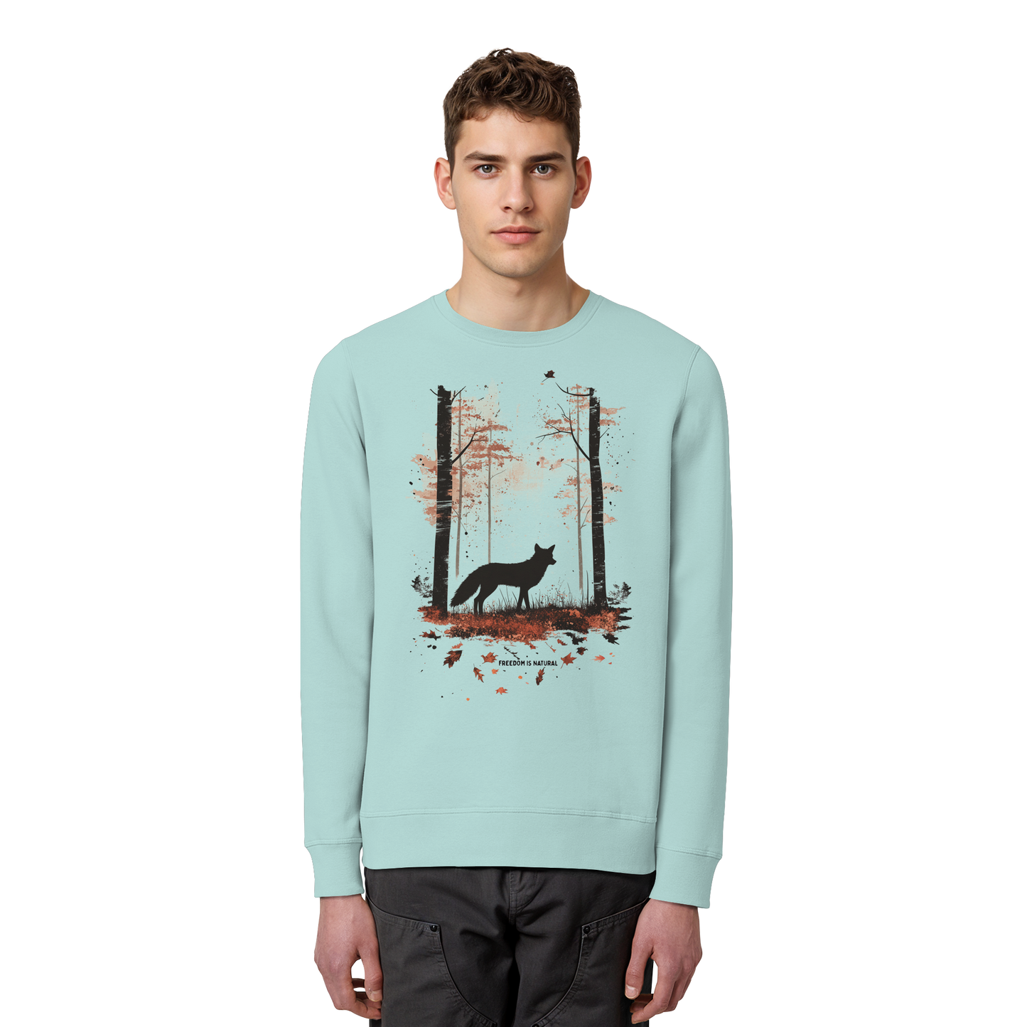 Fuchs Watercolor Style - Organic Basic Unisex Sweatshirt