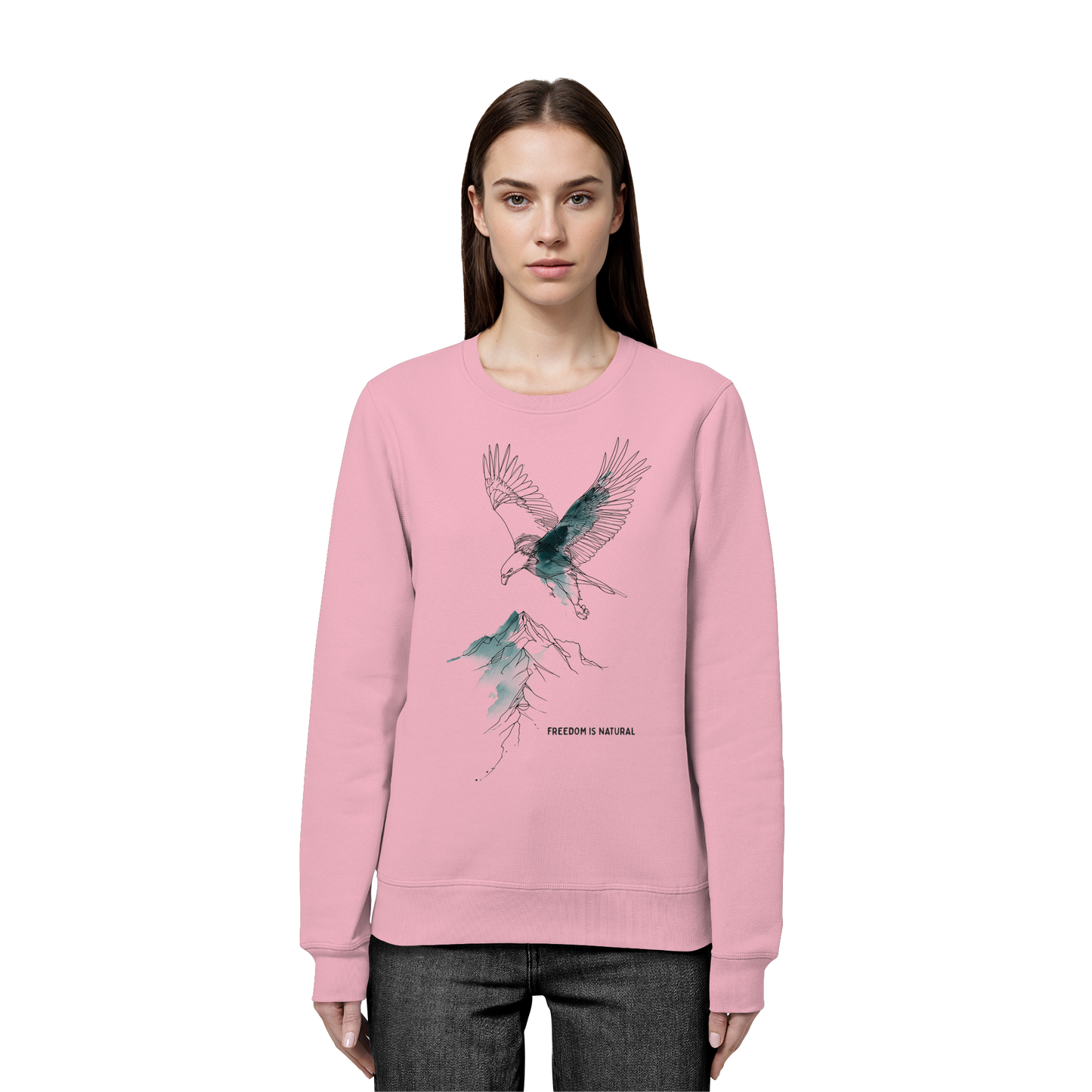 Adler Sketch Art Style - Organic Basic Unisex Sweatshirt