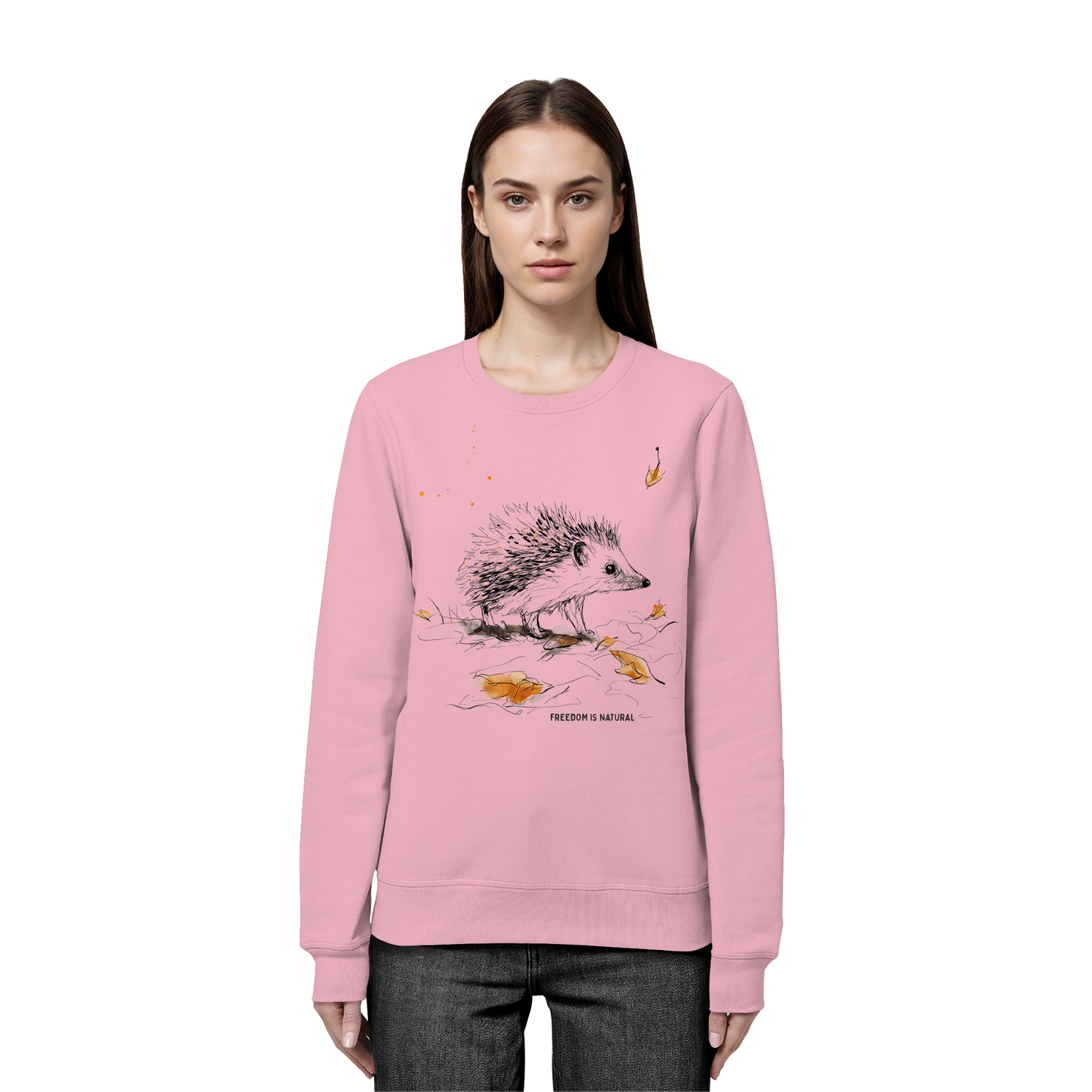 Igel Sketch Art Style - Organic Basic Unisex Sweatshirt