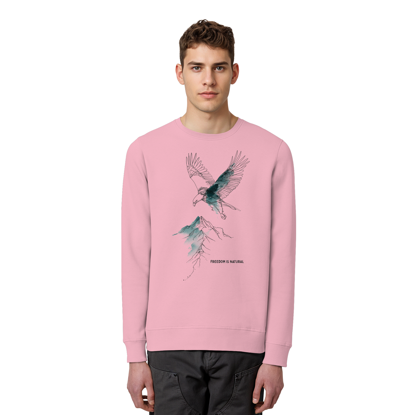 Adler Sketch Art Style - Organic Basic Unisex Sweatshirt