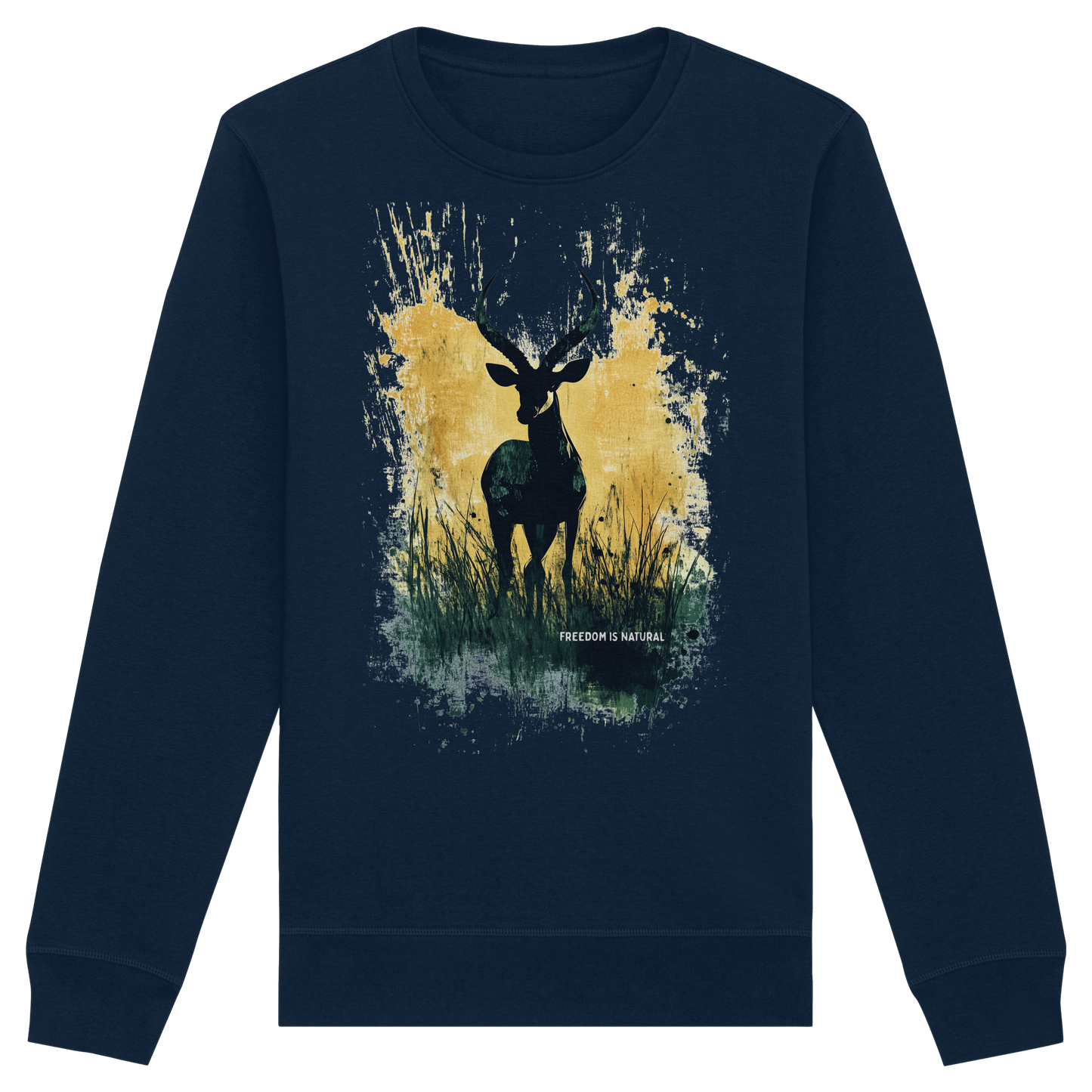 Antilope Watercolor Style - Organic Unisex Sweatshirt