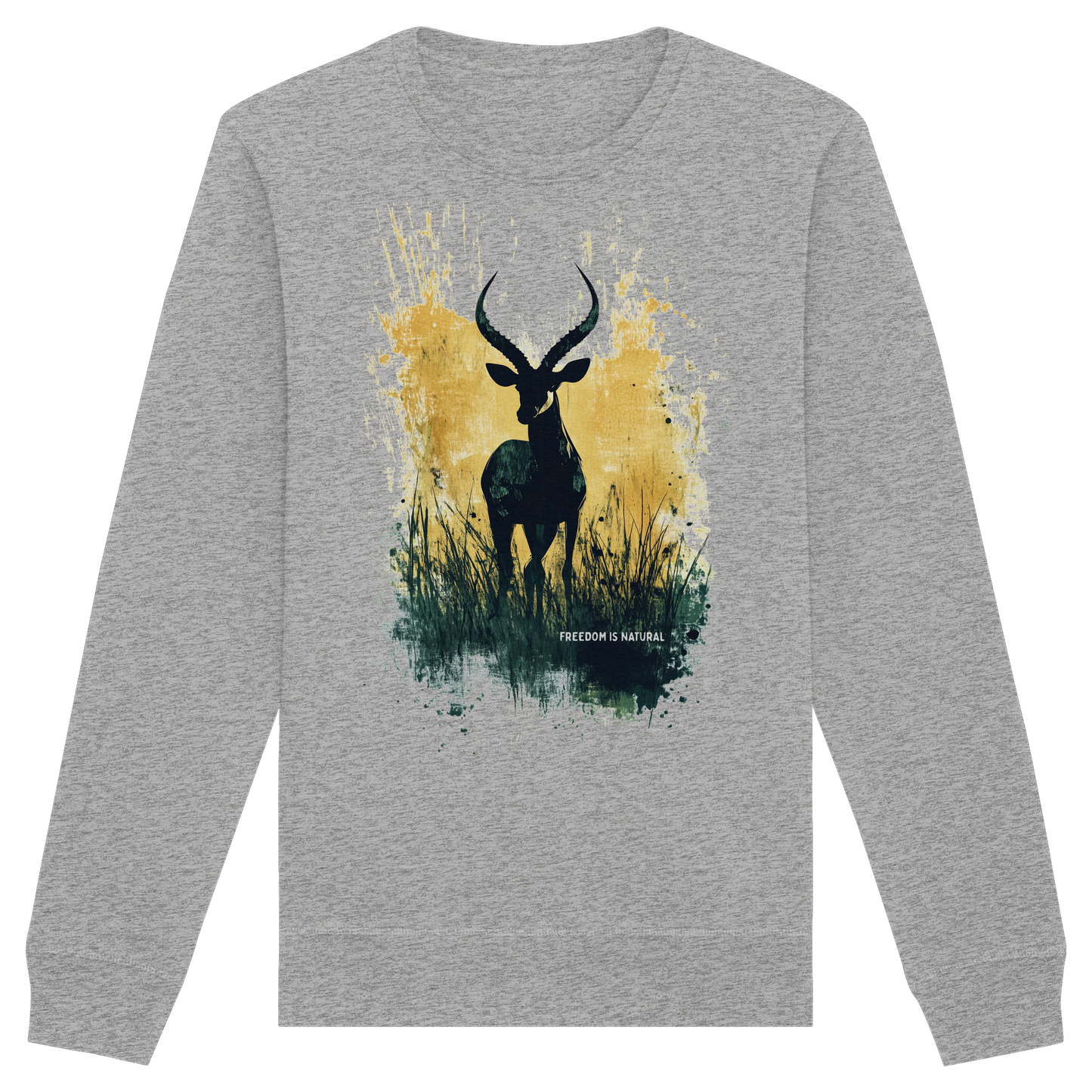 Antilope Watercolor Style - Organic Unisex Sweatshirt