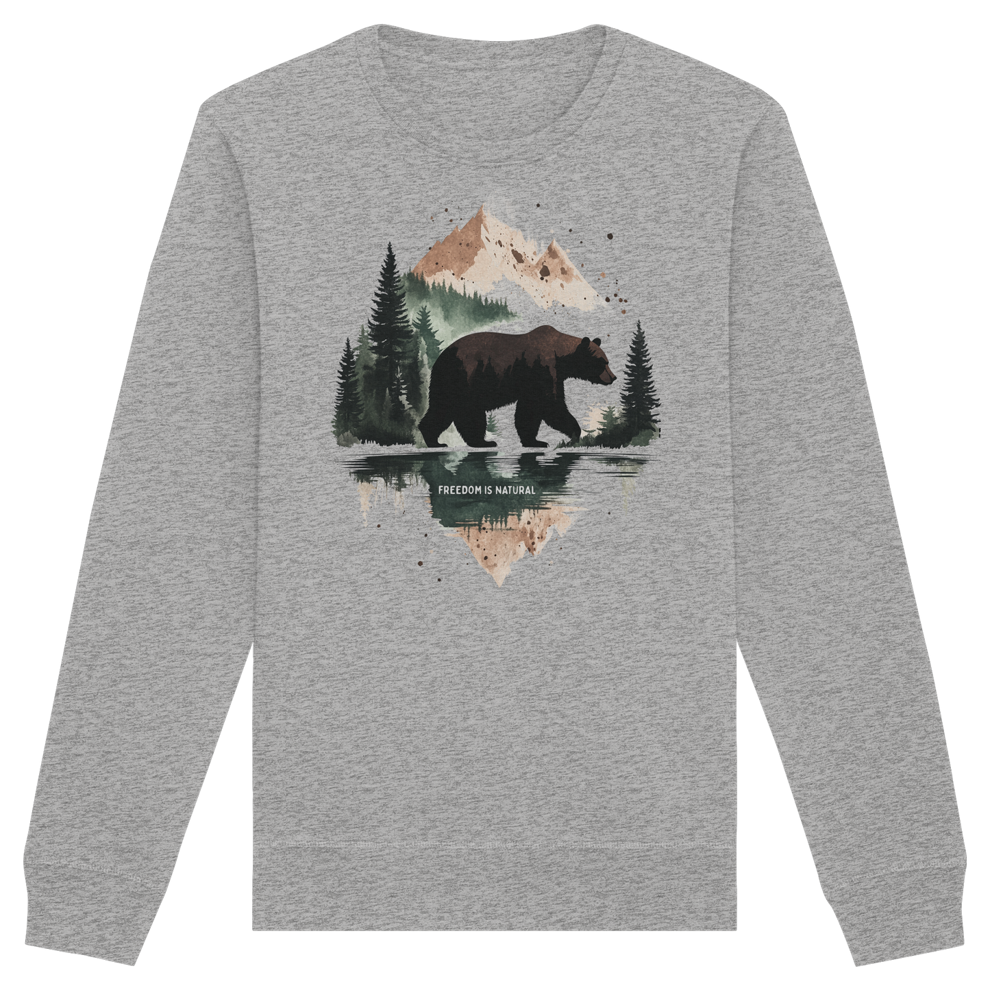 Bär Watercolor Style - Organic Basic Unisex Sweatshirt