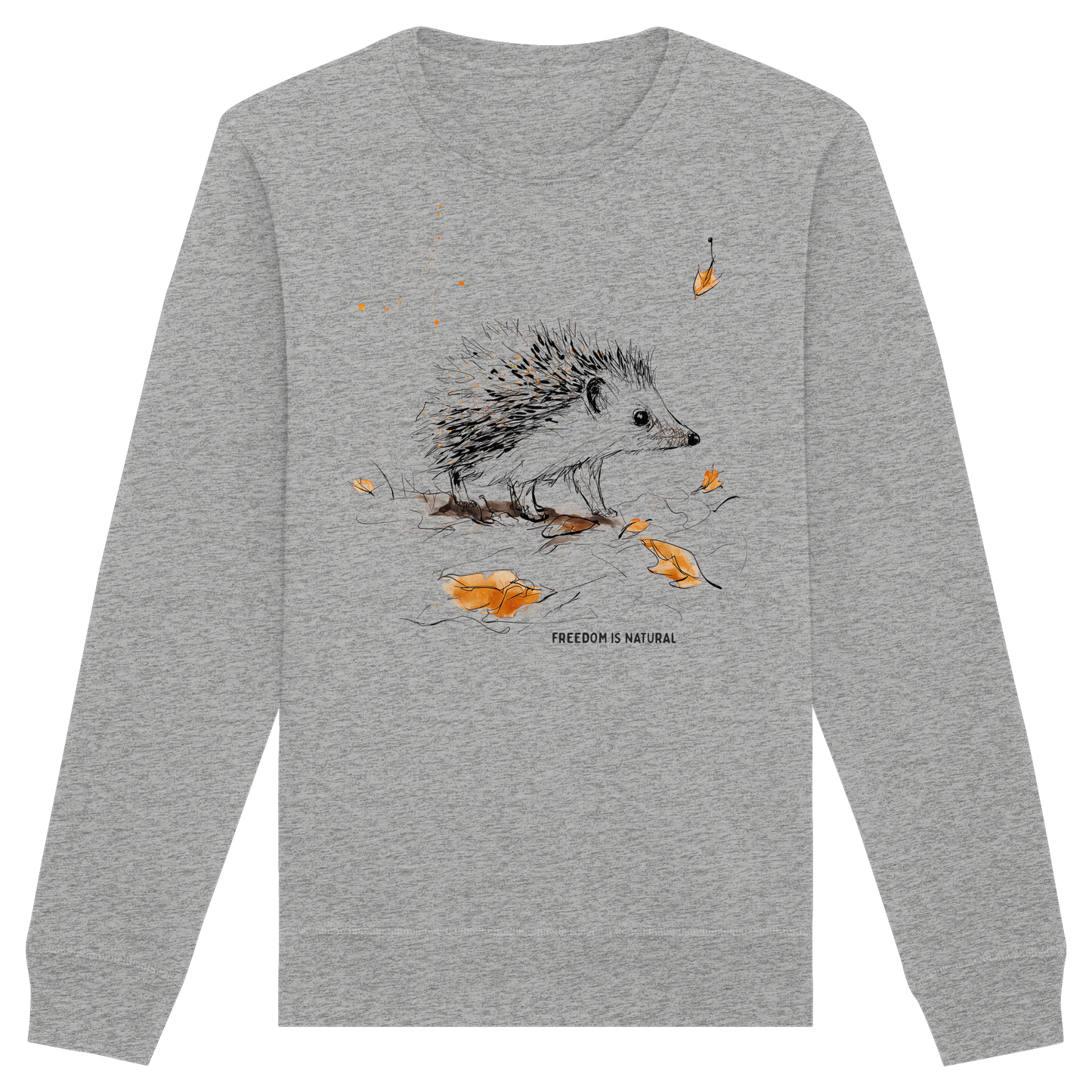 Igel Sketch Art Style - Organic Basic Unisex Sweatshirt