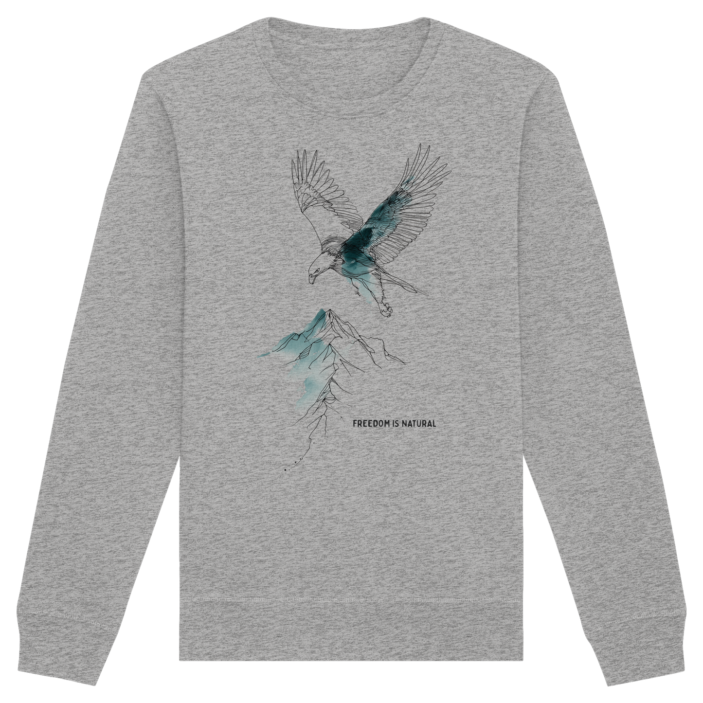 Adler Sketch Art Style - Organic Basic Unisex Sweatshirt
