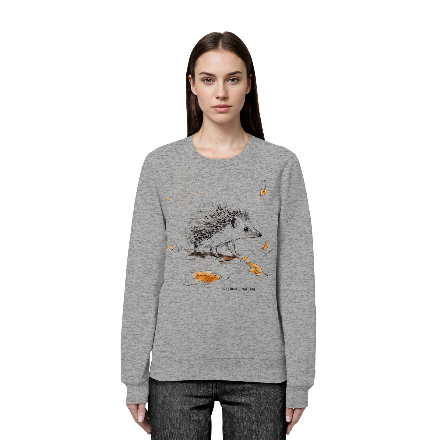 Igel Sketch Art Style - Organic Basic Unisex Sweatshirt