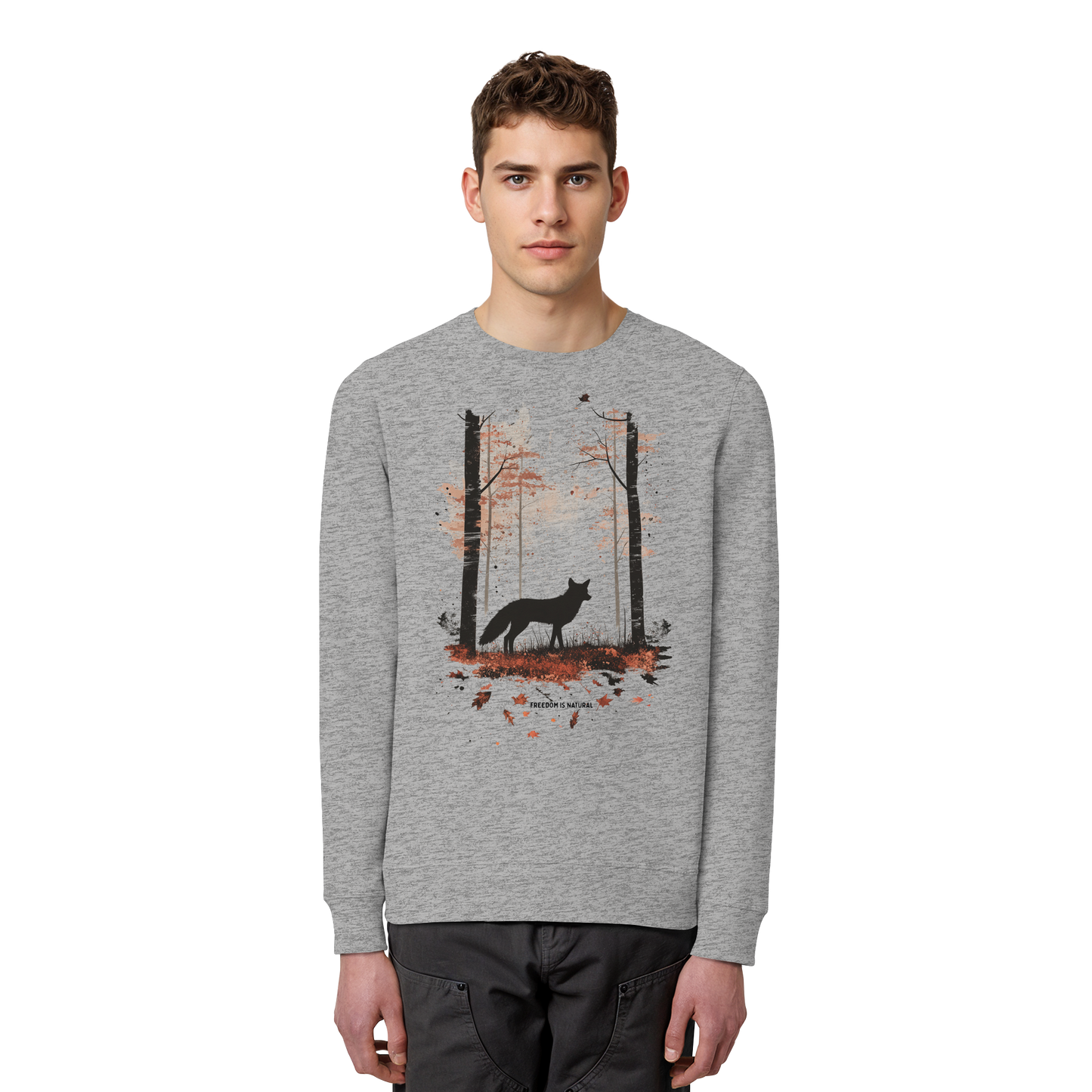 Fuchs Watercolor Style - Organic Basic Unisex Sweatshirt