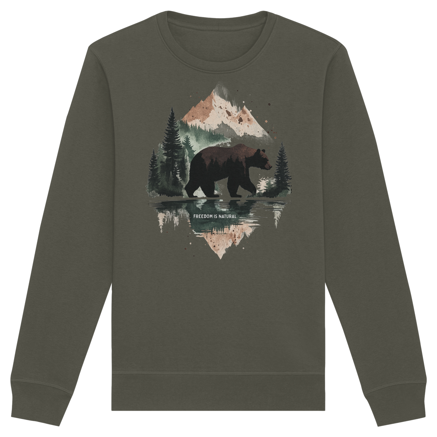 Bär Watercolor Style - Organic Basic Unisex Sweatshirt