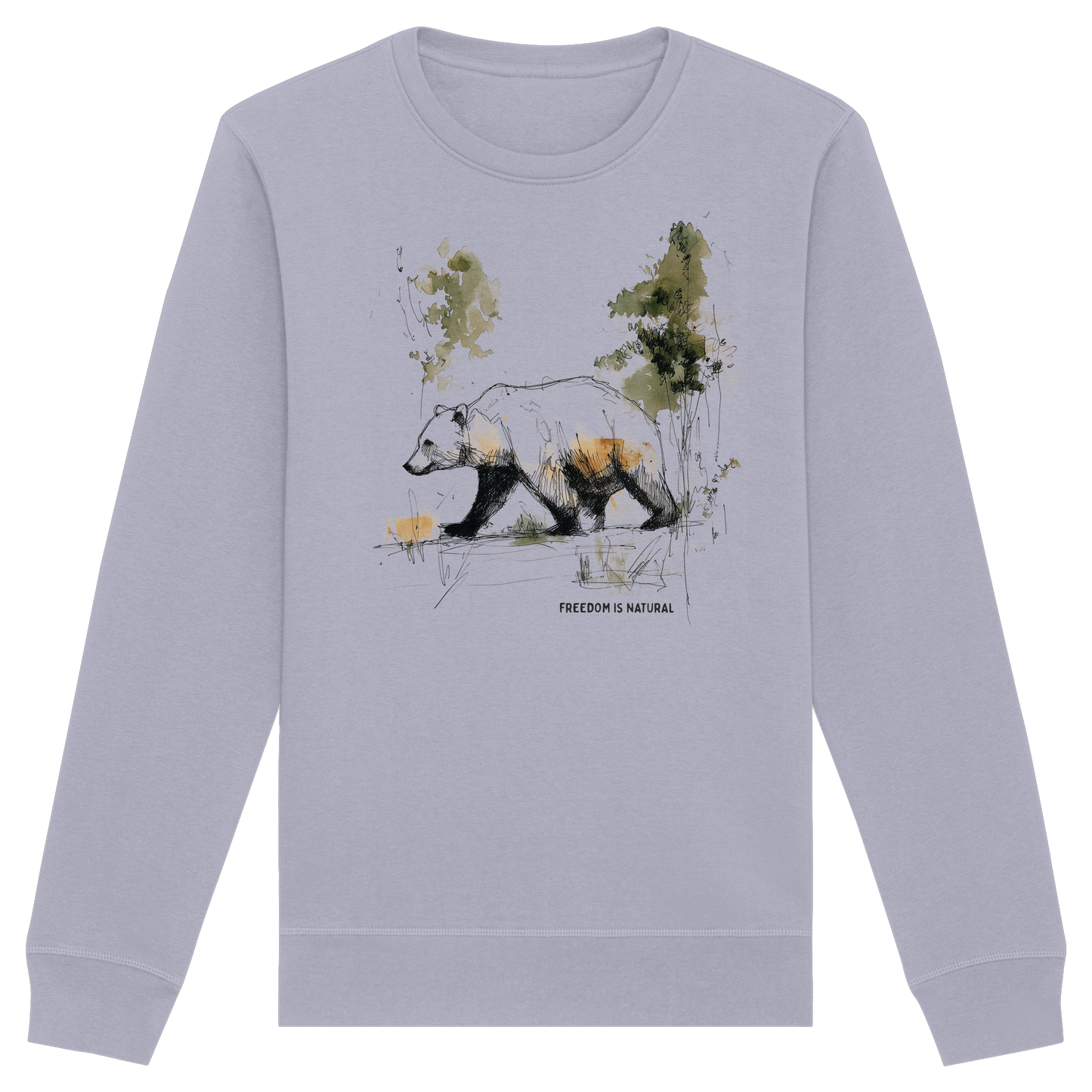 Bär Sketch Art Style - Organic Basic Unisex Sweatshirt