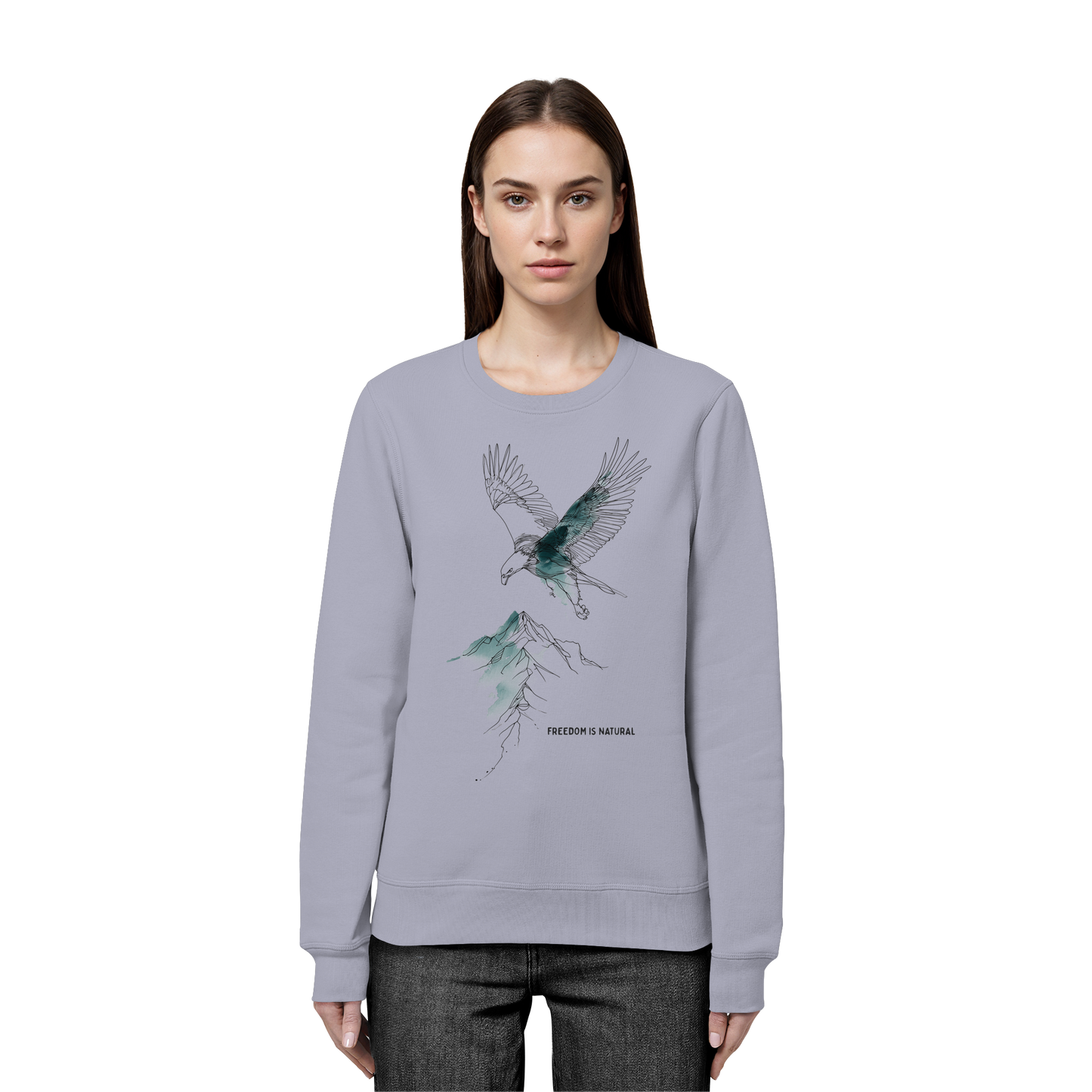 Adler Sketch Art Style - Organic Basic Unisex Sweatshirt
