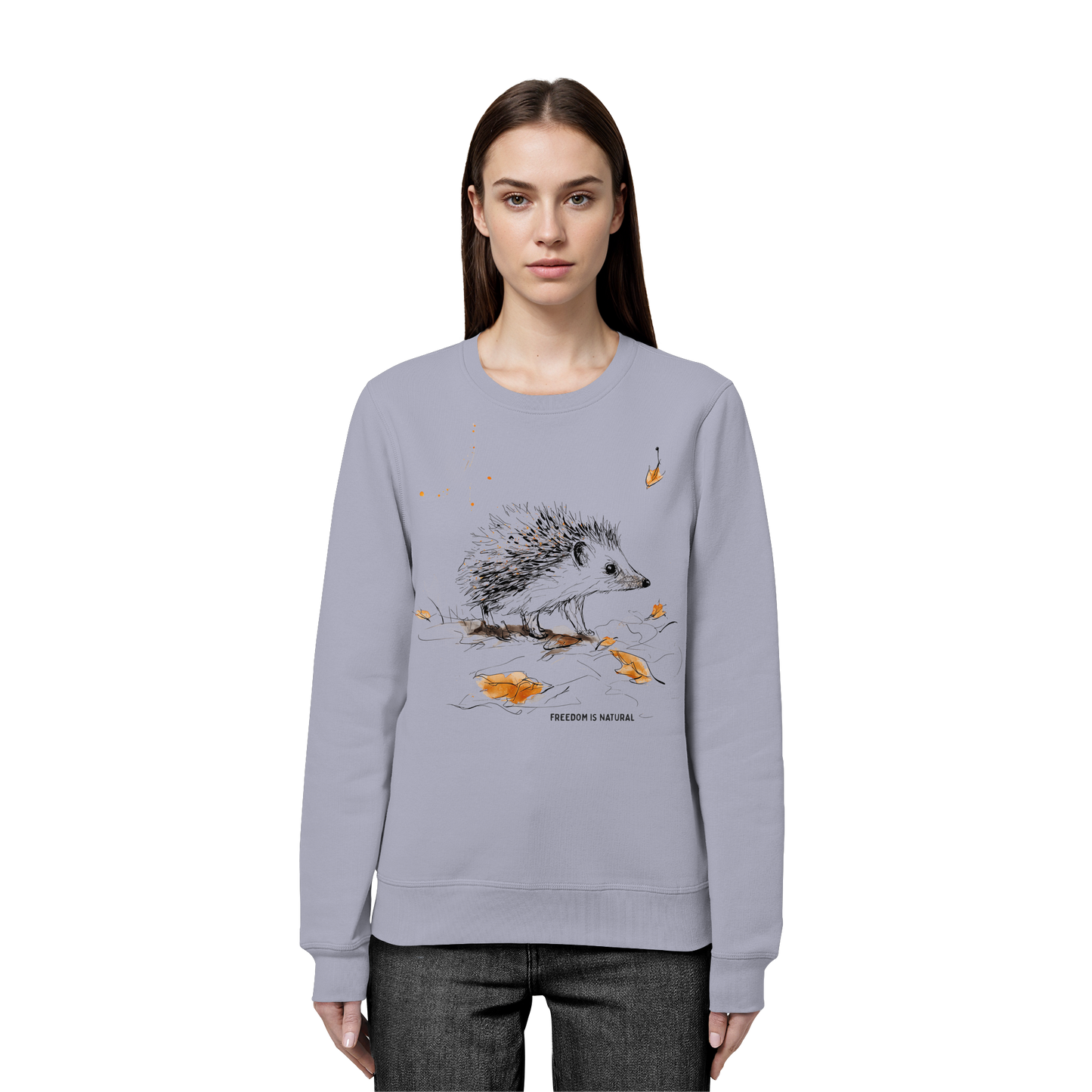 Igel Sketch Art Style - Organic Basic Unisex Sweatshirt