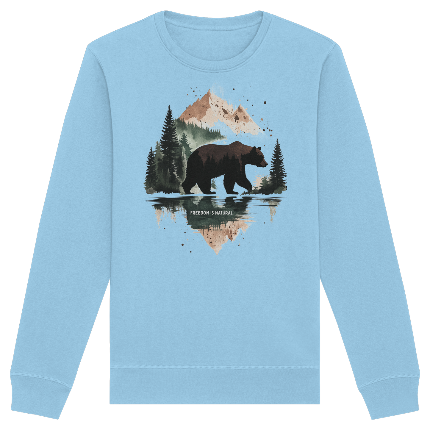 Bär Watercolor Style - Organic Basic Unisex Sweatshirt