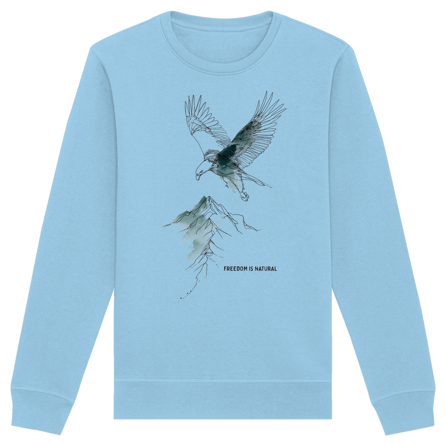 Adler Sketch Art Style - Organic Basic Unisex Sweatshirt