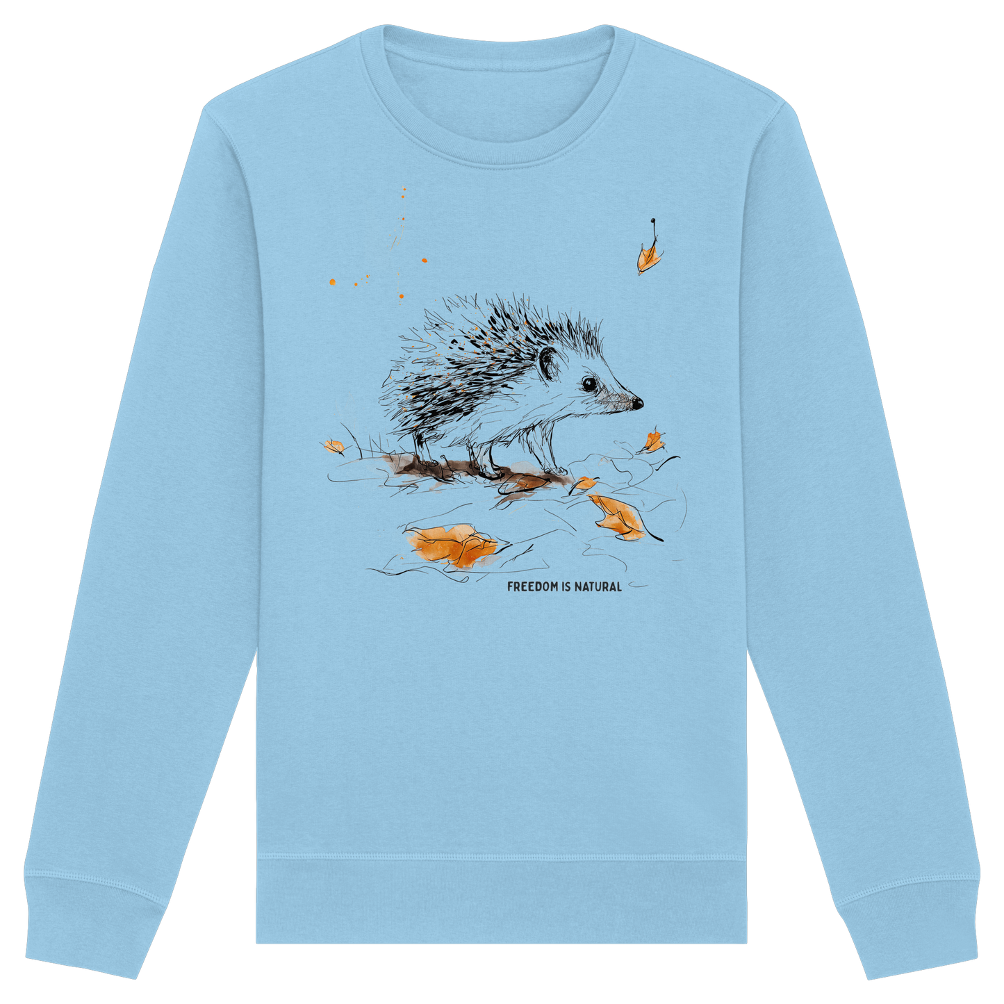 Igel Sketch Art Style - Organic Basic Unisex Sweatshirt