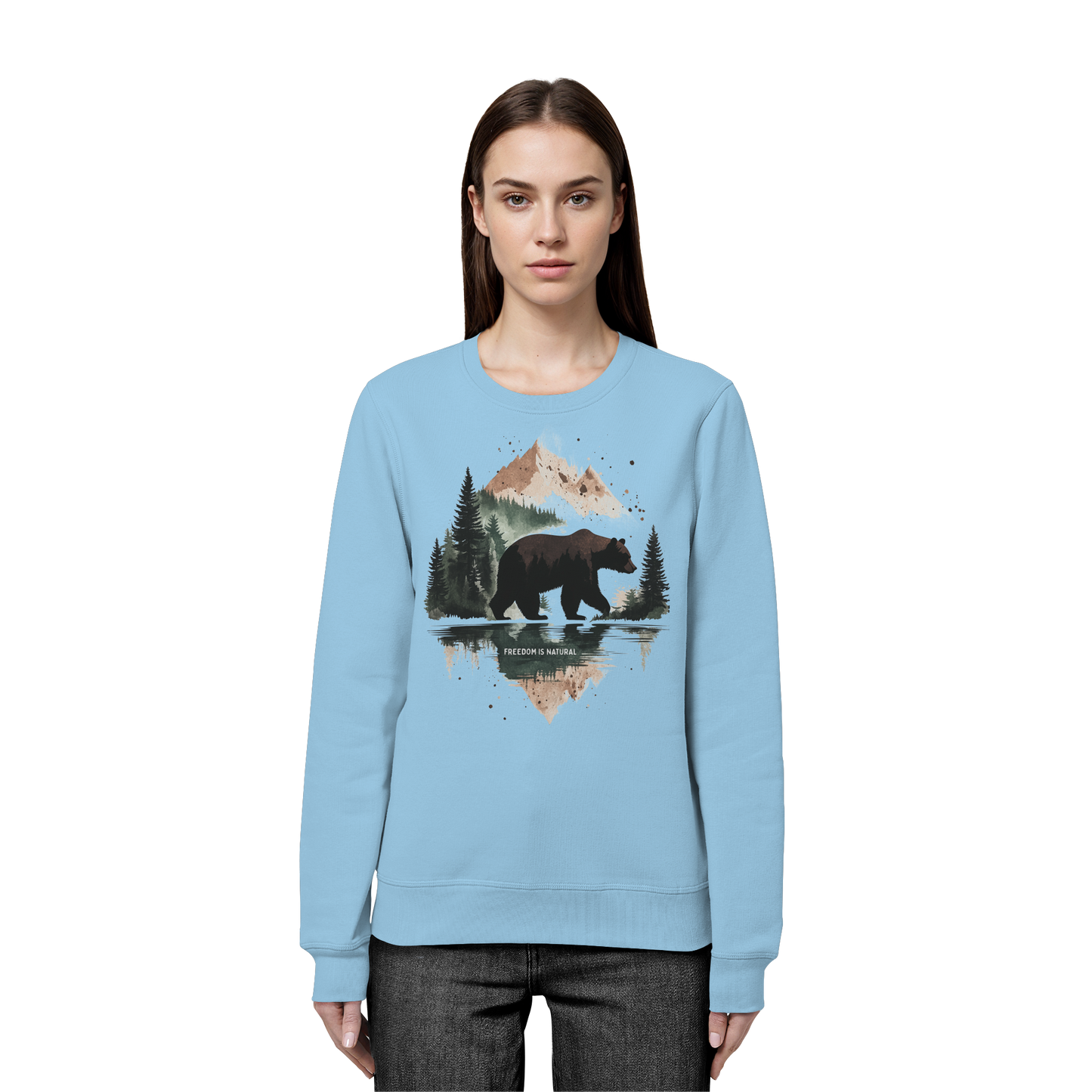 Bär Watercolor Style - Organic Basic Unisex Sweatshirt