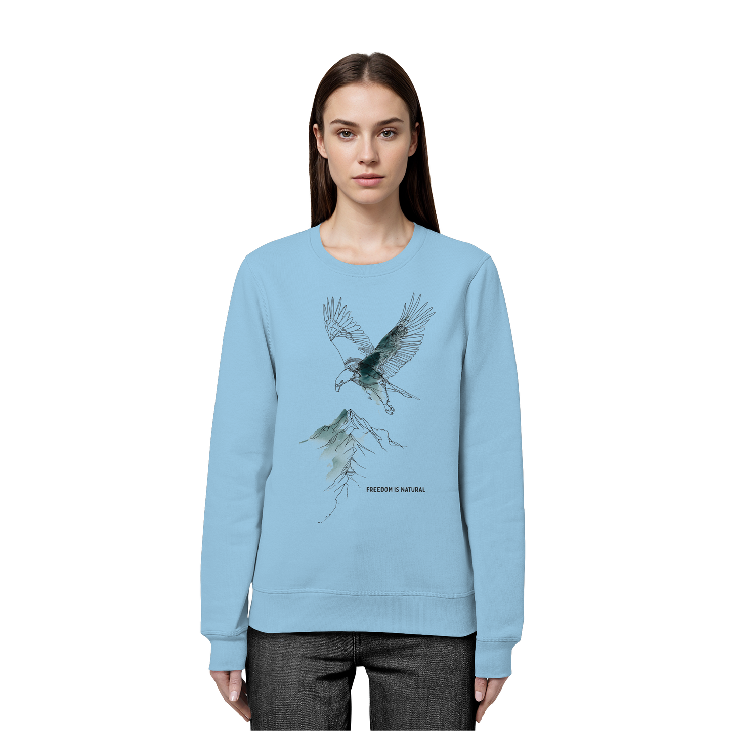 Adler Sketch Art Style - Organic Basic Unisex Sweatshirt