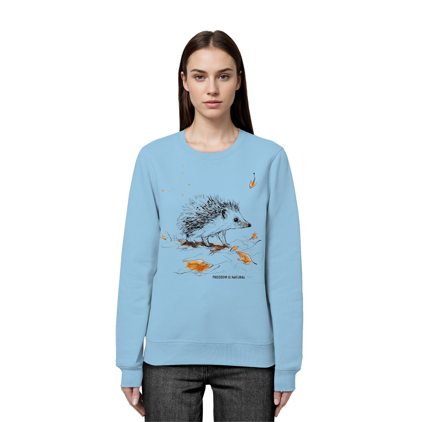 Igel Sketch Art Style - Organic Basic Unisex Sweatshirt