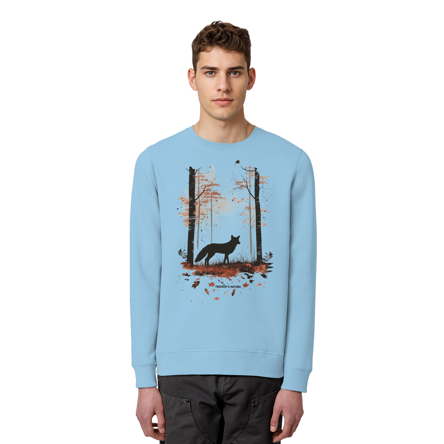 Fuchs Watercolor Style - Organic Basic Unisex Sweatshirt