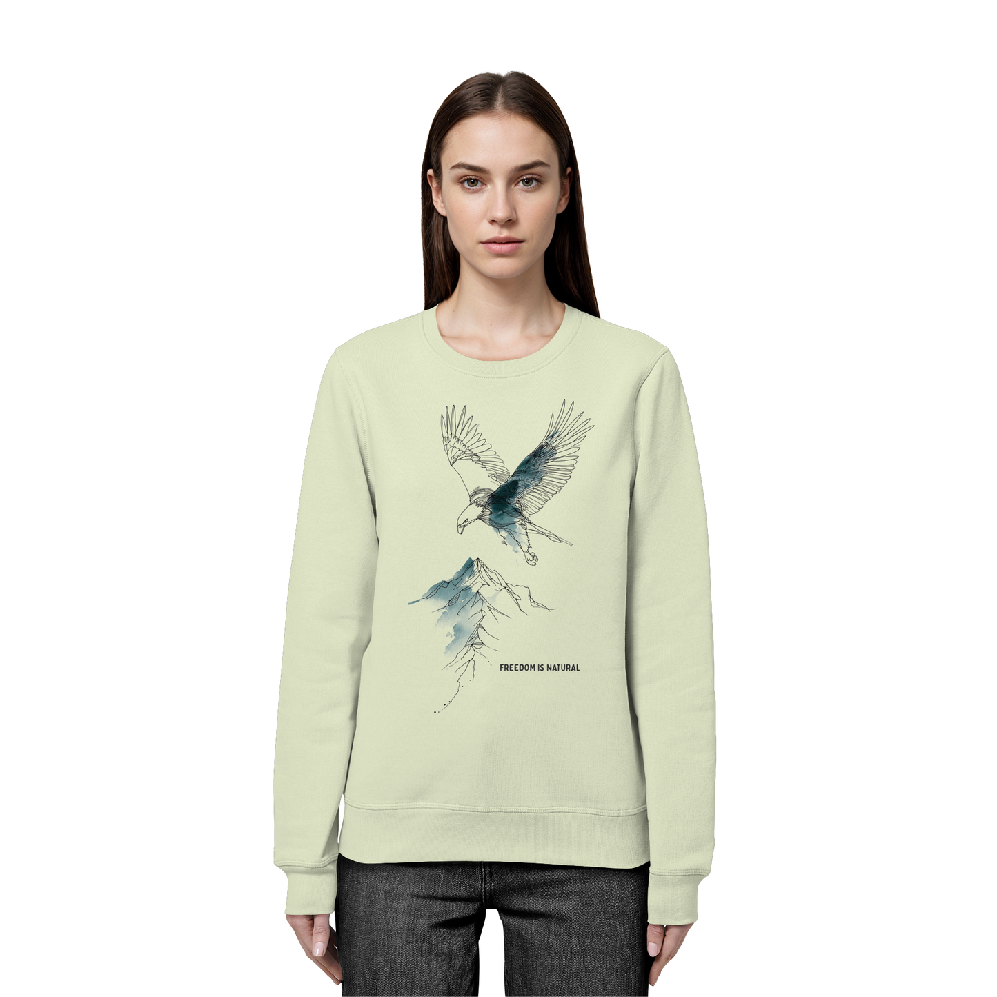 Adler Sketch Art Style - Organic Basic Unisex Sweatshirt