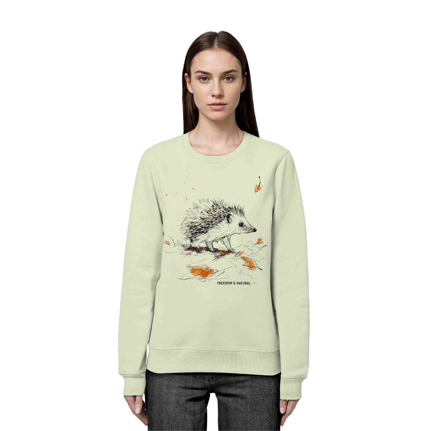 Igel Sketch Art Style - Organic Basic Unisex Sweatshirt