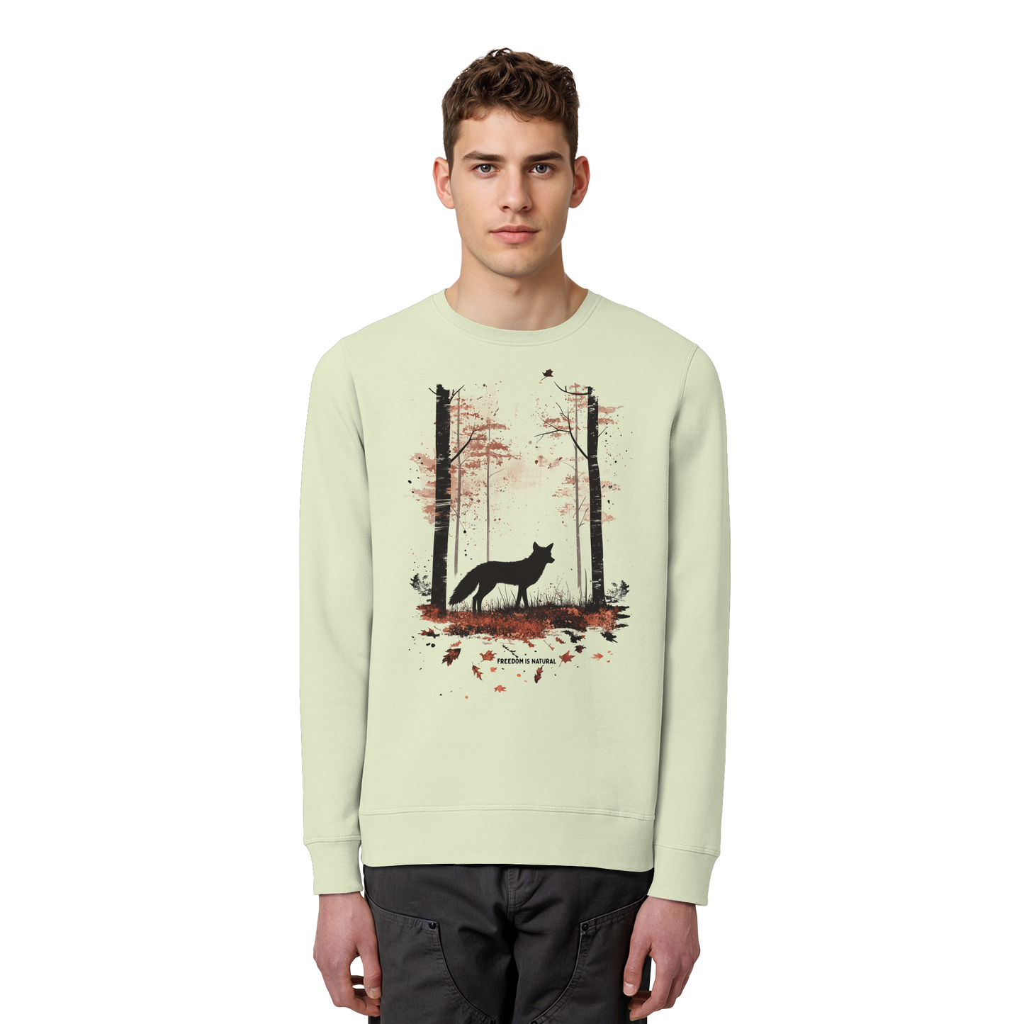 Fuchs Watercolor Style - Organic Basic Unisex Sweatshirt