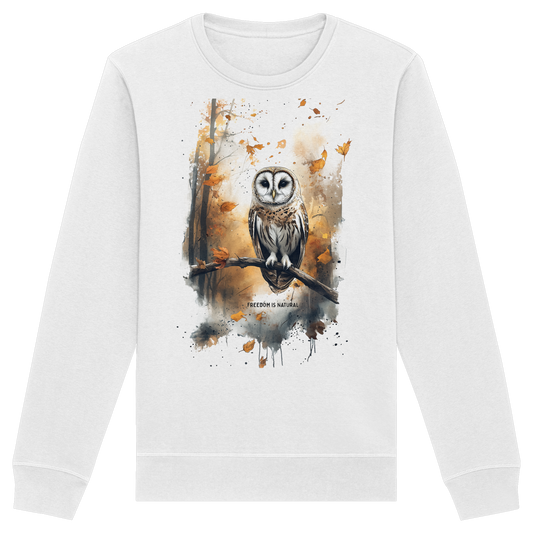 Eule Watercolor Style - Organic Basic Unisex Sweatshirt