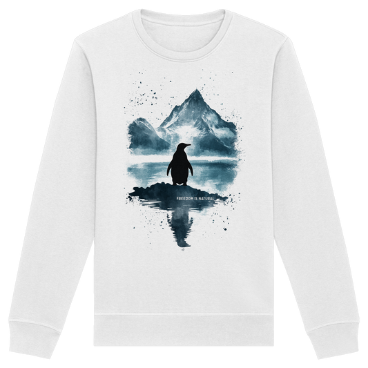 Pinguin Watercolor Style - Organic Basic Unisex Sweatshirt