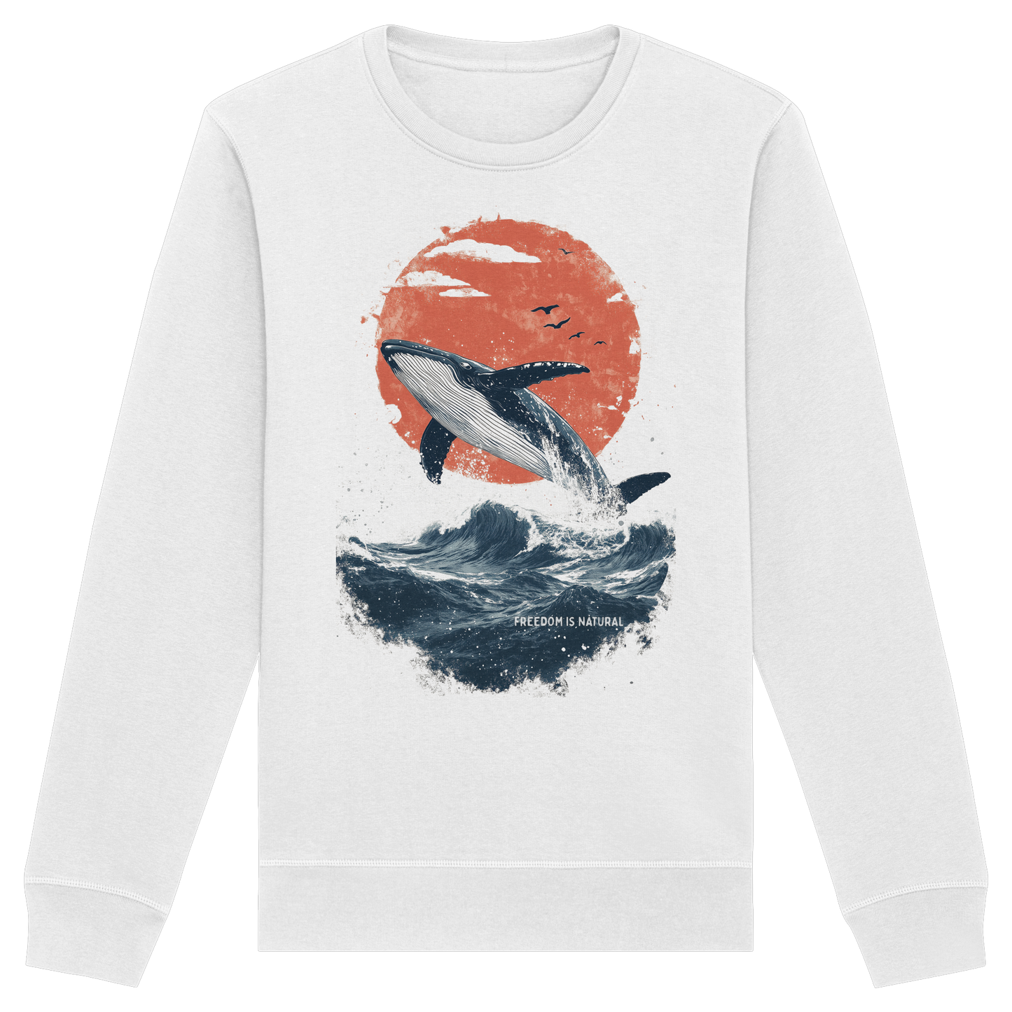 Wal Watercolor Style - Organic Basic Unisex Sweatshirt