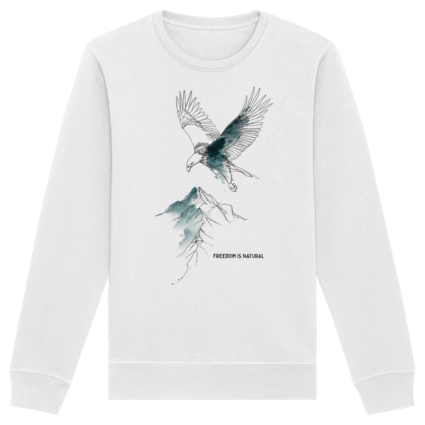 Adler Sketch Art Style - Organic Basic Unisex Sweatshirt