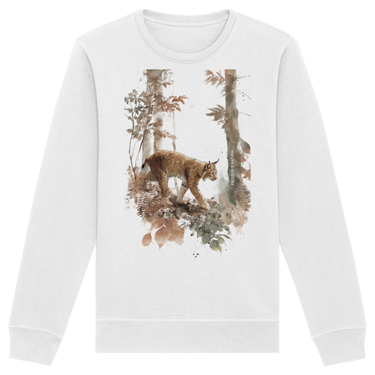 Luchs Watercolor Style - Organic Basic Unisex Sweatshirt